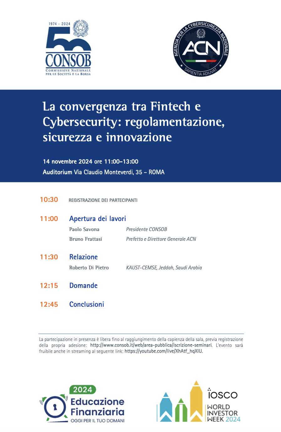 La convergenza tra Fintech e Cybersecurity: regolamentazione, sicurezza e innovazione